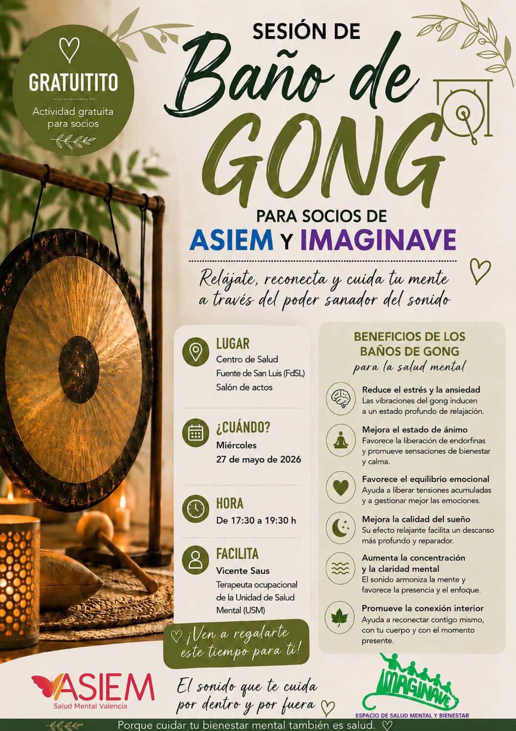 “Baño de gong”